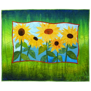 sunflower quilt by jean wells